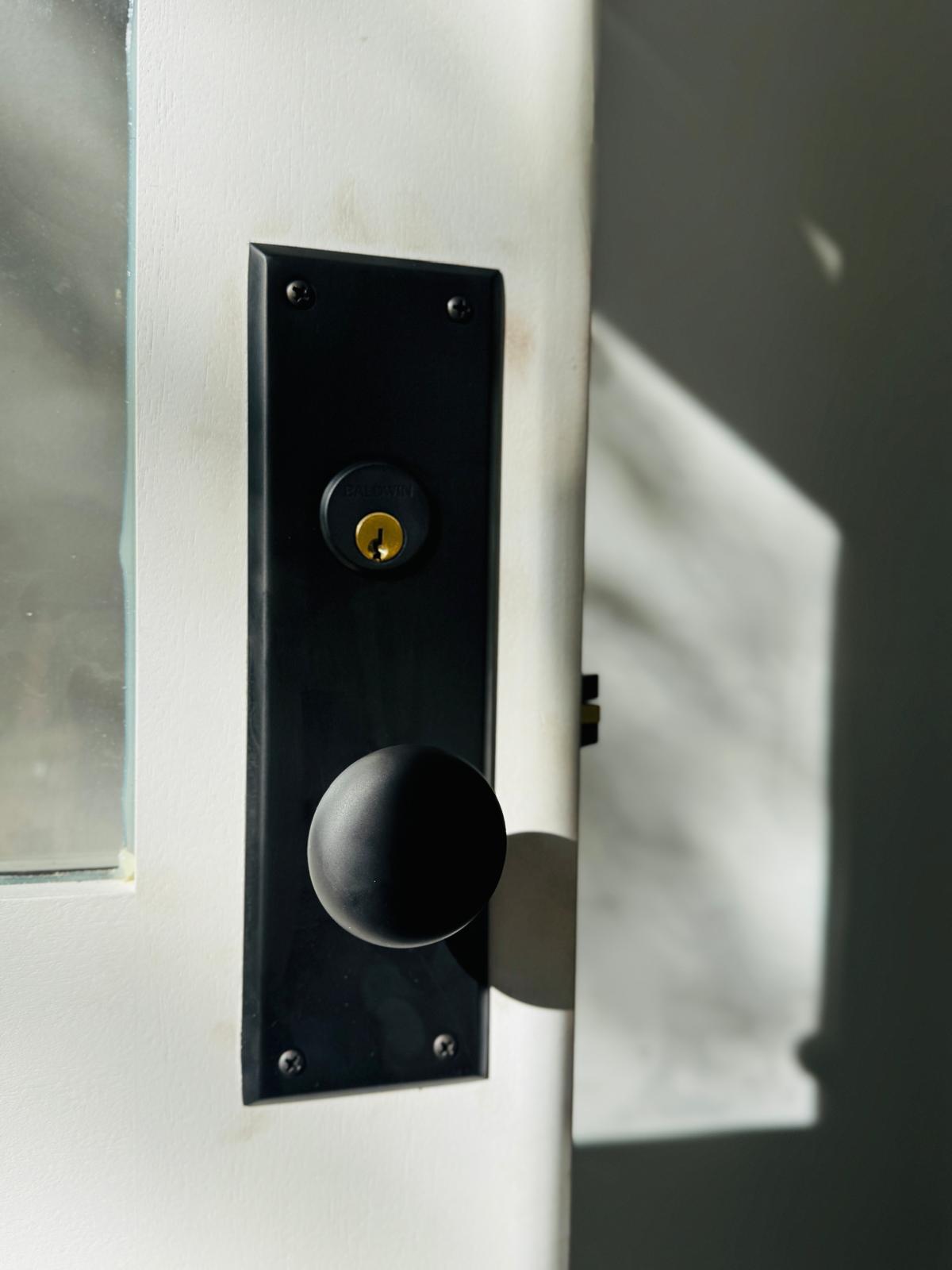 Matte Black Door Knob